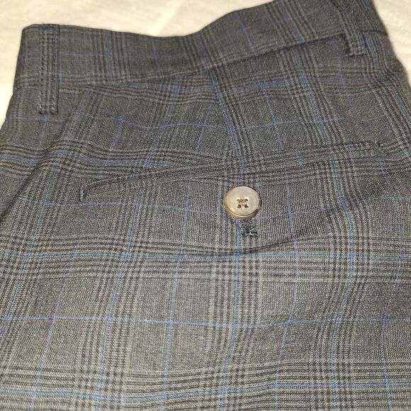 Jcrew Men's Grey and Navy Thompson Sold Out Trousers NWOT - Picture 4 of 6